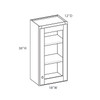 Westport Ready to Assemble 18 in. W x 36 in. H x 12 in. D Plywood Frosted Glass Door Wall Cabinet in Painted White | Kunal Kitchens