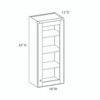 Westport Ready to Assemble 18 in. W x 42 in. H x 12 in. D Plywood Frosted Glass Door Wall Cabinet in Painted White