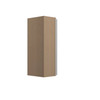 Westport Ready to Assemble 24 in. W x 42 in. H x 12 in. D Plywood Frosted Glass Door Diagonal Corner Wall Cabinet in Painted White