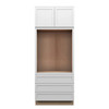 Westport Ready to Assemble 33 in. W x 84 in. H x 24 in. D Plywood Oven Tall Cabinet in Painted White