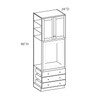 Westport Ready to Assemble 33 in. W x 96 in. H x 24 in. D Plywood Oven Tall Cabinet in Painted White | Kunal Kitchens