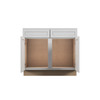 Westport Ready to Assemble 39 in. W x 34.5 in. H x 24 in. D Plywood Sink Base Cabinet in Painted White
