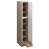 Westport Ready to Assemble 15 in. W x 84 in. H x 24 in. D Plywood Tall Cabinet w/(1) Roll-out Tray in Painted White