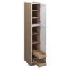 Westport Ready to Assemble 15 in. W x 84 in. H x 24 in. D Plywood Tall Cabinet w/(2) Roll-out Trays in Painted White