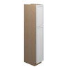 Westport Ready to Assemble 15 in. W x 84 in. H x 24 in. D Plywood Tall Cabinet w/(3) Roll-out Trays in Painted White