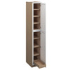 Westport Ready to Assemble 15 in. W x 96 in. H x 24 in. D Plywood Tall Cabinet w/(1) Roll-out Tray in Painted White