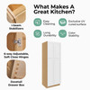 Westport Ready to Assemble 18 in. W x 84 in. H x 24 in. D Plywood Tall Cabinet in Painted White | Kunal Kitchens