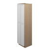 Westport Ready to Assemble 24 in. W x 96 in. H x 24 in. D Plywood Tall Cabinet w/(3) Roll-out Trays in Painted White