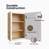 Westport Ready to Assemble 21 in. W x 30 in. H x 12 in. D Plywood Wall Cabinet in Painted White | Kunal Kitchens