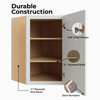 Westport Ready to Assemble 24 in. W x 30 in. H x 12 in. D Plywood Diagonal Corner Wall Cabinet in Painted White | Kunal Kitchens