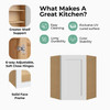 Westport Ready to Assemble 24 in. W x 42 in. H x 12 in. D Plywood Diagonal Corner Wall Cabinet in Painted White