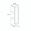 Westport Ready to Assemble 12 in. W x 36 in. H x 12 in. D Plywood Wall End Cabinet in Painted White