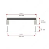 BP801128195900 - Modern Metal and Aluminum Pull - 801
