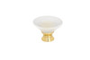 Brass, Frosted Clear Modern Murano Glass Knob - 153 | Kunal Kitchens