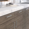 BP816096195 - Brushed Nickel Modern Metal Pull - 8160 | Kunal Kitchens