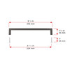 BP873224143 - Antique Nickel Modern Metal Pull - 873 | Kunal Kitchens