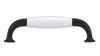 BP970080130 - Rust, White Traditional Ceramic and Metal Pull - 9700 | Kunal Kitchens