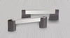 BP8727192195 - Brushed Nickel Modern Metal Pull - 8727 | Kunal Kitchens