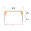 BP1076CHBRZ - Champagne Bronze Modern Metal Pull - 107 | Kunal Kitchens