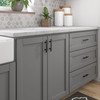 BP65076900 - Matte Black Transitional Metal Pull - 650 | Kunal Kitchens