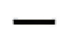 BP80196140900 - Chrome, Matte Black Modern Metal and Aluminum Pull - 801 | Kunal Kitchens