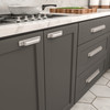 BP8716128185 - Satin Nickel Transitional Metal Pull - 8716 | Kunal Kitchens
