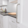 6565320186 - Newcastle Antique Polished Nickel Traditional Forged Iron Pull - 6565 | Kunal Kitchens