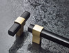 8715512SOBRZ90 - Bright Oriental Bronze, Black Modern Metal Pull - 8715 | Kunal Kitchens