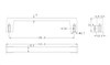 BP1076140 - Eglinton Collection 4-inch (102 mm) Chrome Modern Rectangular Cabinet Pull | Kunal Kitchens