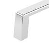 BP1076140 - Eglinton Collection 4-inch (102 mm) Chrome Modern Rectangular Cabinet Pull | Kunal Kitchens