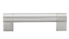 BP500128195 - Brushed Nickel Modern Stainless Steel Pull - 500 | Kunal Kitchens