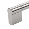 BP527180195 - Brushed Nickel Modern Stainless Steel Pull - 527 | Kunal Kitchens