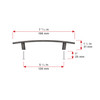 BP650128143 - Antique Nickel Transitional Metal Pull - 650 | Kunal Kitchens