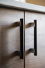 BP905320140900 - Chrome, Matte Black Modern Metal and Aluminum Pull - 905 | Kunal Kitchens