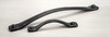 BP9464128900 - Matte Black Traditional Forged Iron Pull - 9464 | Kunal Kitchens