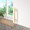 BP650128160 - Satin Brass Transitional Metal Pull - 650 | Kunal Kitchens