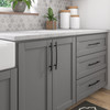 BP650192900 - Matte Black Transitional Metal Pull - 650 | Kunal Kitchens