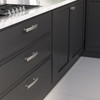 BP7070128195 - Brushed Nickel Transitional Metal Pull - 7070 | Kunal Kitchens