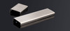BP710552195 - Brushed Nickel Modern Brass Edge Pull - 71055 | Kunal Kitchens