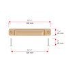 BP8716128CHBRZ - Champagne Bronze Transitional Metal Pull - 8716 | Kunal Kitchens