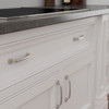 BP8855128195 - Brushed Nickel Traditional Metal Pull - 8855 | Kunal Kitchens