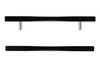 7735128140900 - Chrome, Matte Black Modern Metal Pull - 7735 | Kunal Kitchens