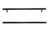 7735128140900 - Chrome, Matte Black Modern Metal Pull - 7735 | Kunal Kitchens