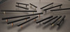 7735160160900 - Satin Brass, Matte Black Modern Metal Pull - 7735 | Kunal Kitchens