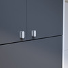 788616140 - Chrome Modern Metal Pull - 7886 | Kunal Kitchens
