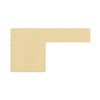 79761654165 - Brushed Gold Modern Metal Pull - 7976 | Kunal Kitchens