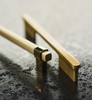 871512819590 - Brushed Nickel, Black Modern Metal Pull - 8715 | Kunal Kitchens