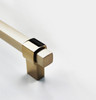 8715192SOBRZ90 - Bright Oriental Bronze, Black Modern Metal Pull - 8715 | Kunal Kitchens