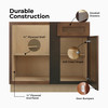 AMHERST Assembled 45 in. W x 34.5 in. H x 24 in. D Plywood Blind Base Corner Cabinet Left in Walnut | Kunal Kitchens