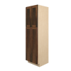 AMHERST Assembled 24 in. W x 84 in. H x 24 in. D Plywood Tall Cabinet w/(3) Roll-out Trays in Walnut | Kunal Kitchens